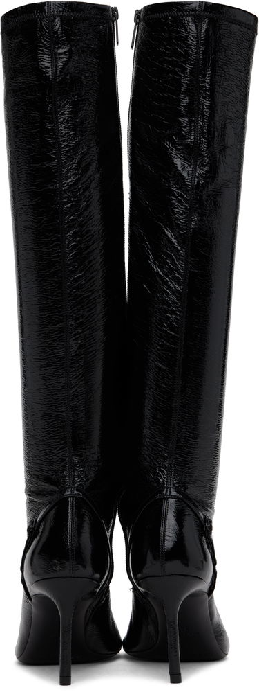 Tenisky a topánky Courrèges Oblique Vinyl Tall Boots Čierna | 424SBT043VY0009, 1