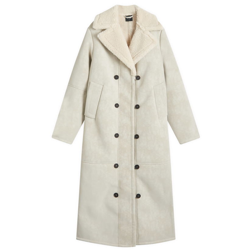 Kabáty DAILY PAPER Chiara Faux Shearling Coat Béžová | 2421052