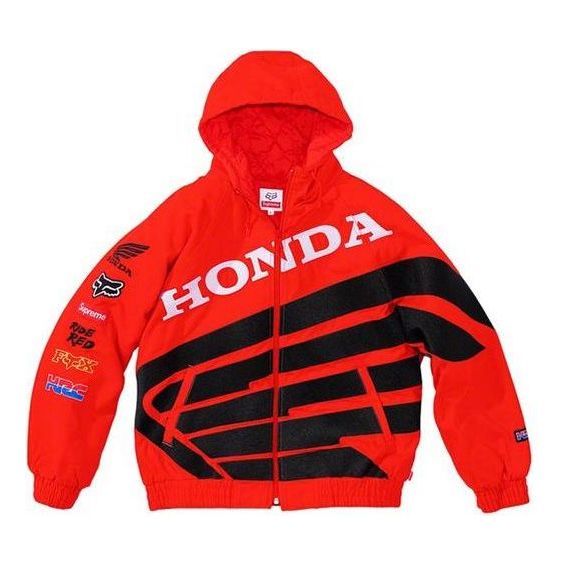 Vetrovka Supreme Racing Puffy Zip Up Jacket Červená | SUP-FW19-596