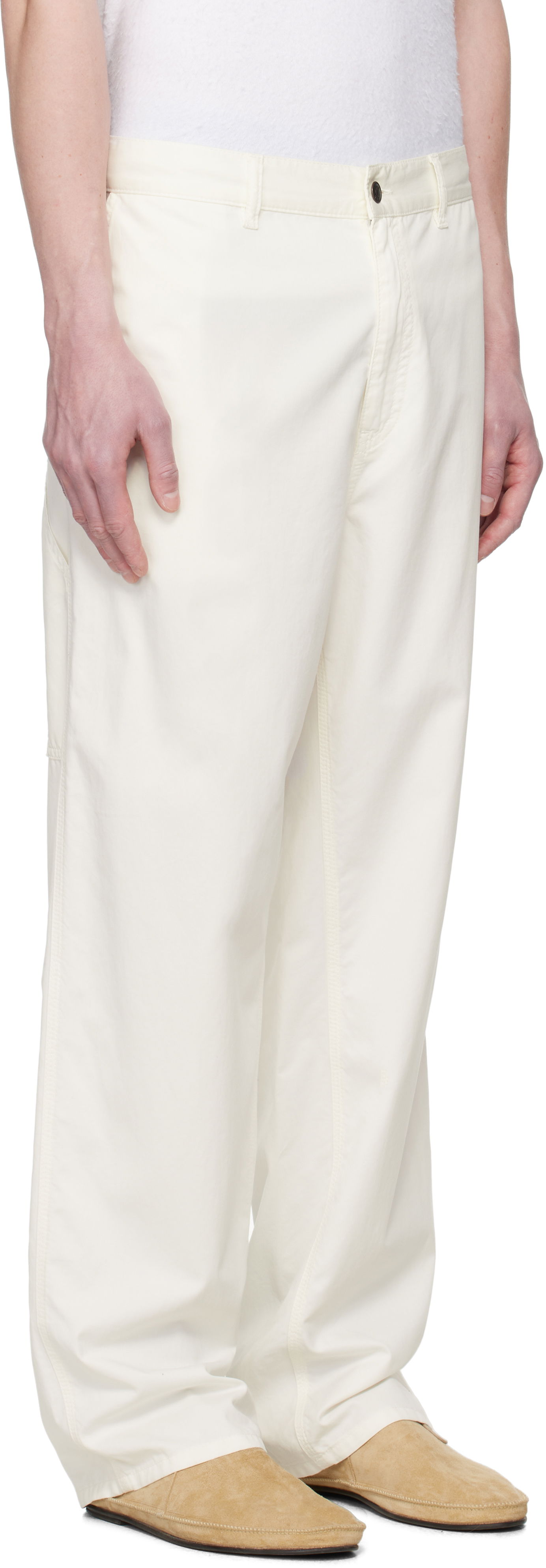 Nohavice The Row The Row Sankuro Trousers Biela | 981-W3670, 1