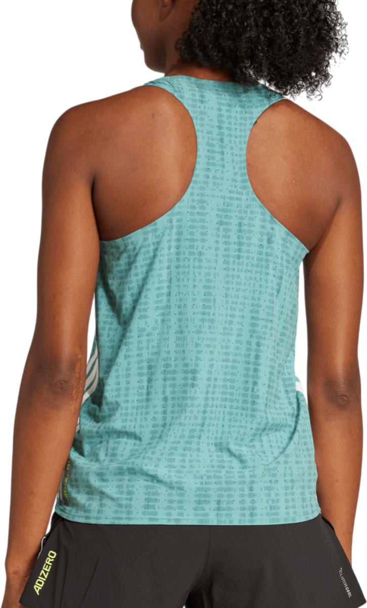 Tielko adidas Originals Adizero Tank Top Tyrkysová | jp3776, 1