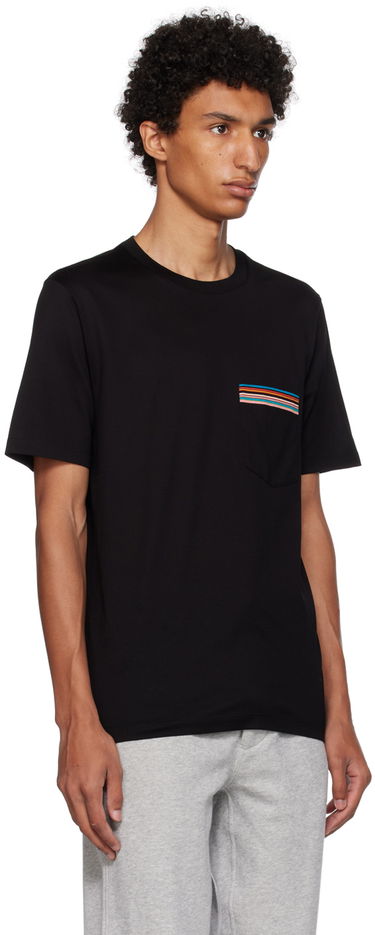 Tričko Paul Smith Paul Smith Signature Stripe Pocket Tee Čierna | M1R-306U-H00088-79, 1