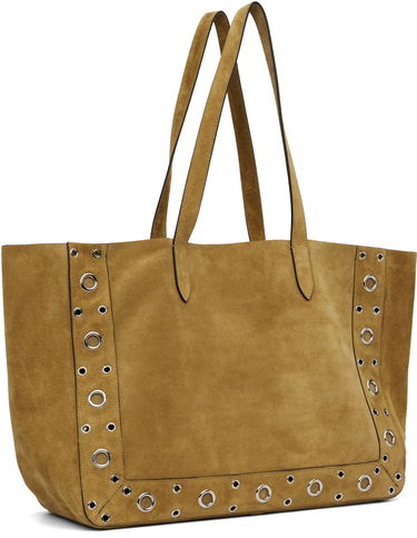 Tote bag Valentino Valentino Garavani Large Suede Shopping Tote Žltá | 7Y2B0R78JET, 2