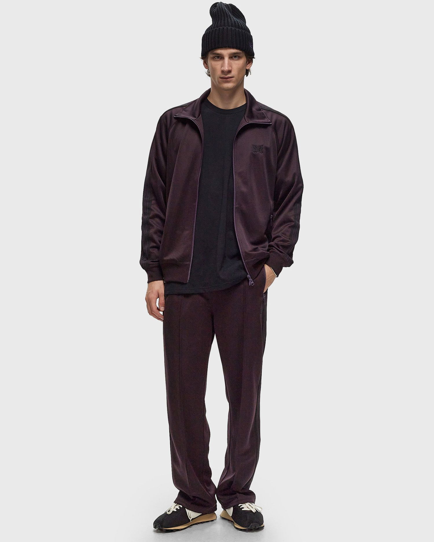 Tepláky Needles Track Pant - Poly Smooth Track Pants Fialová | PU273-A-DK.PURPLE, 1
