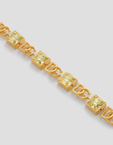 Náhrdelník Dolce & Gabbana Necklace With Logo And Rhinestones Metalická | WNR2H1W1111ZOO00, 1