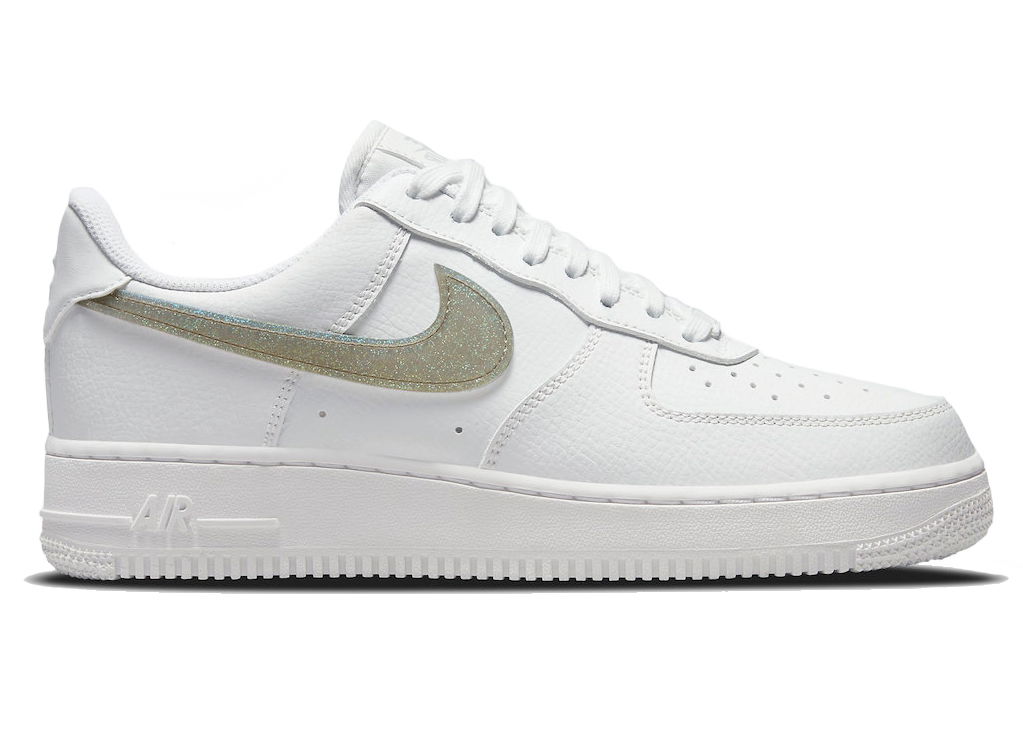 Tenisky a topánky Nike Air Force 1 Low White Gold Glitter Swoosh W Biela | DH4407-101, 0