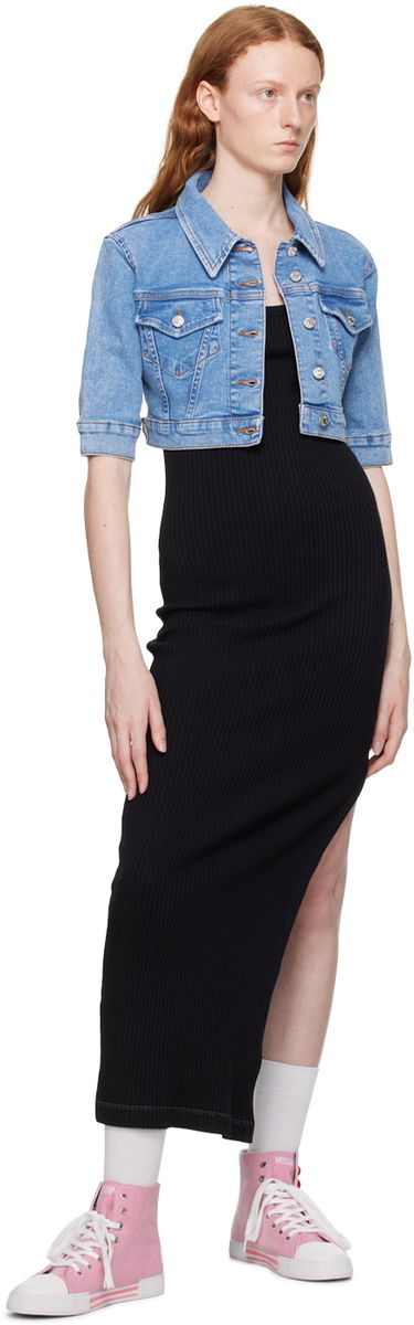 Šaty Moschino Moschino Jeans Overall Maxi Dress Čierna | 0450 8266, 3