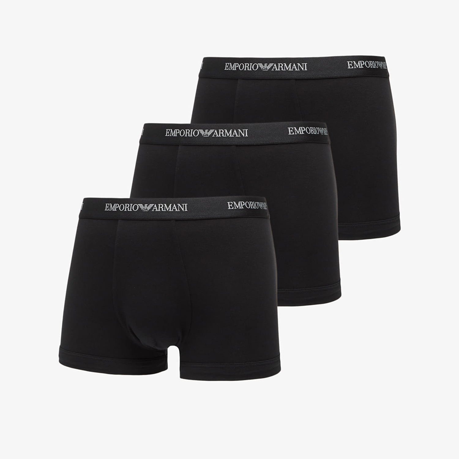 Boxerky Emporio Armani EA7 Bottom Trunk 3-Pack Black/ Black/ Black Čierna | EM000259AF14132MC061, 0