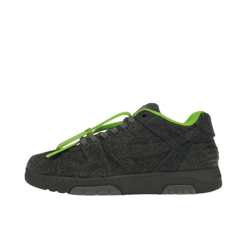 Tenisky a topánky Off-White Out Of Office "OOO" Low Tops Grey Green Wool Šedá | OMIA189F22FAB0010707