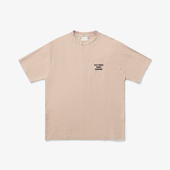 Tričko Drôle de Monsieur Le T-shirt Slogan Béžová | TS010-CO002-MT, 0