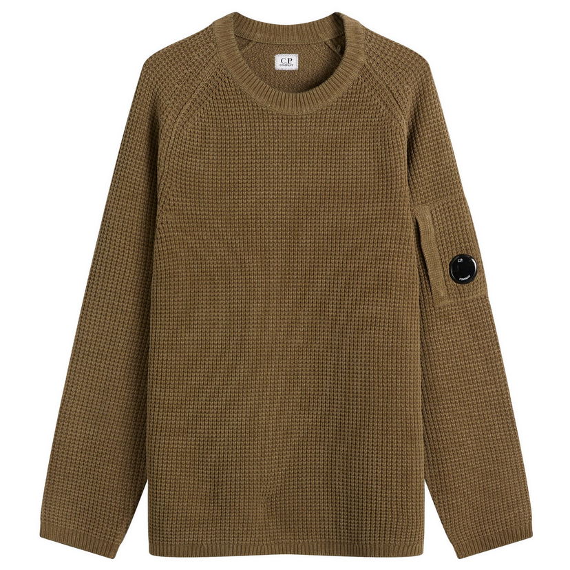 Sveter C.P. Company Chenille Crew Knit Zelené | CMKN040A-005558G-359