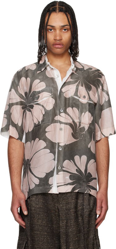 Košeľa Dries Van Noten Dries Van Noten Dessin Print Shirt Šedá | 251-020724-1197, 0