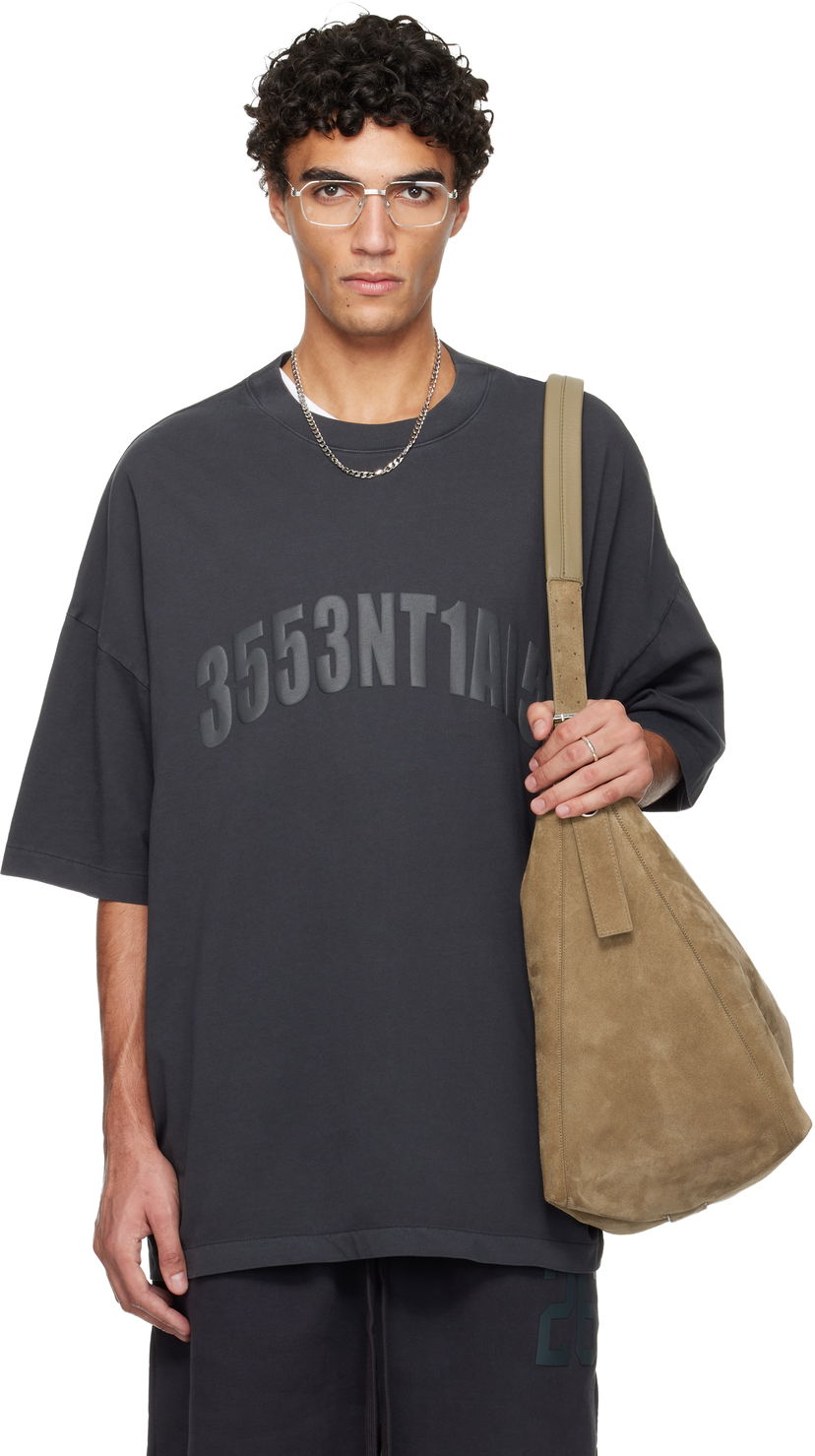 Tričko Fear of God Holiday 'Los Angeles' 90s Oversized Crewneck T-Shirt Čierna | 125HO254563F