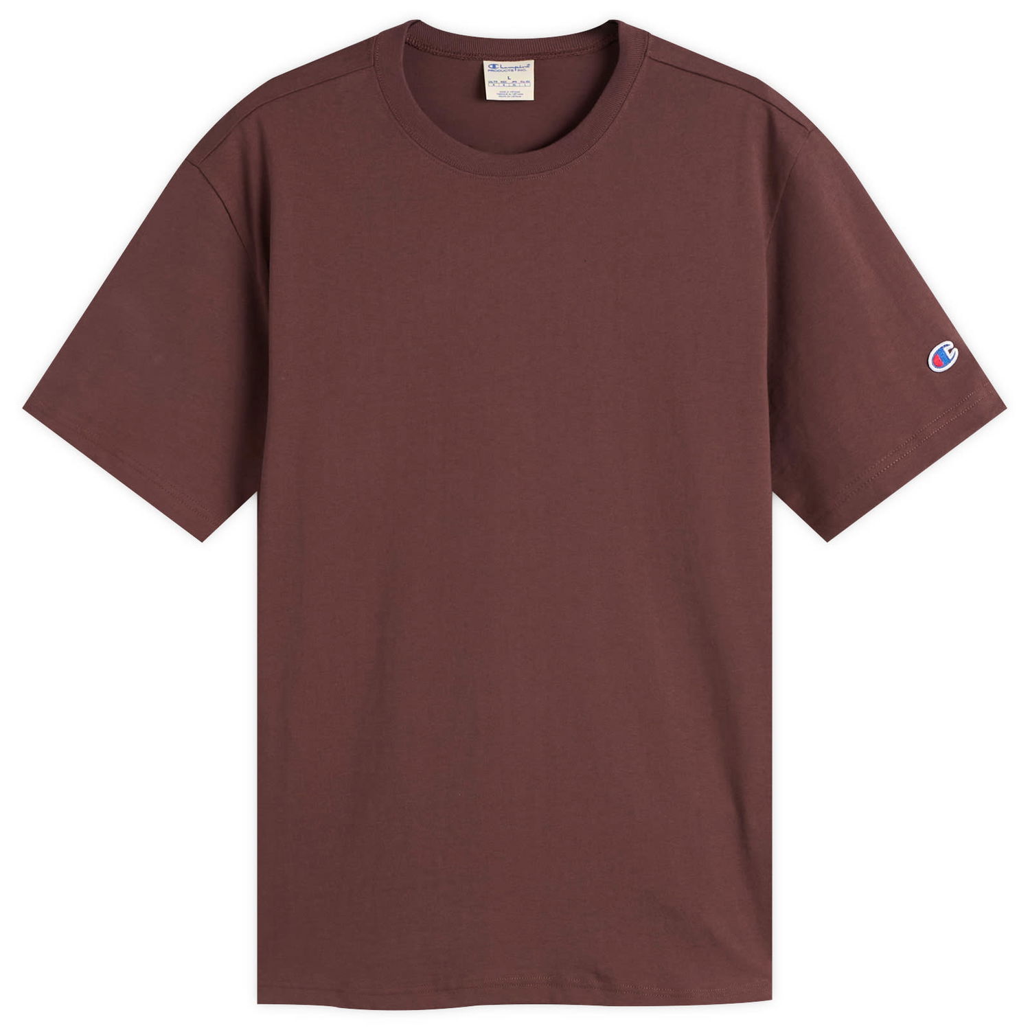 Tričko Champion Reverse Weave Loose Fit T-Shirt, Size Large Hnedá | 220761-MS571, 0