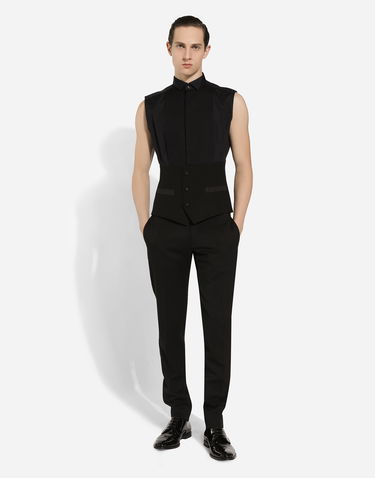 Košeľa Dolce & Gabbana Sleeveless Tuxedo Shirt Čierna | G5MK8TGI677N0000, 1