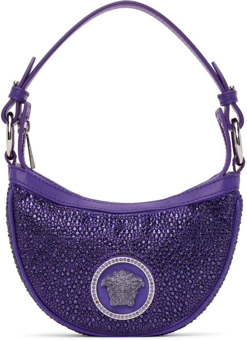 Taška cez rameno Versace Mini Crystal Repeat Bag Fialová | 1009819_1A06487_1LD2P, 0