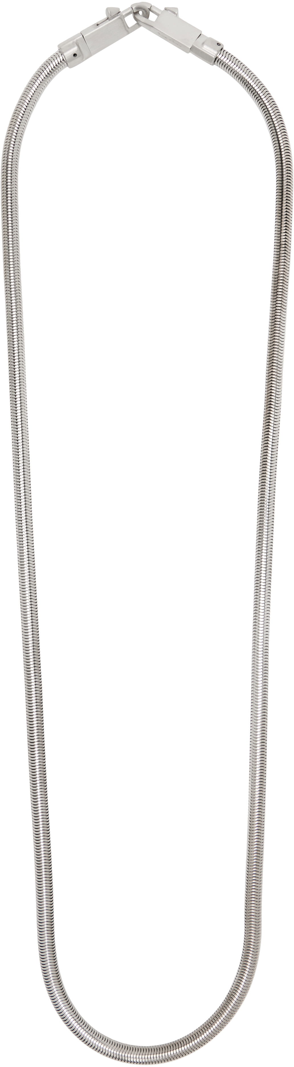 Náhrdelník Rick Owens Rick Owens Concordians Snake Chain Necklace Metalická | RA02E0799 MET, 0