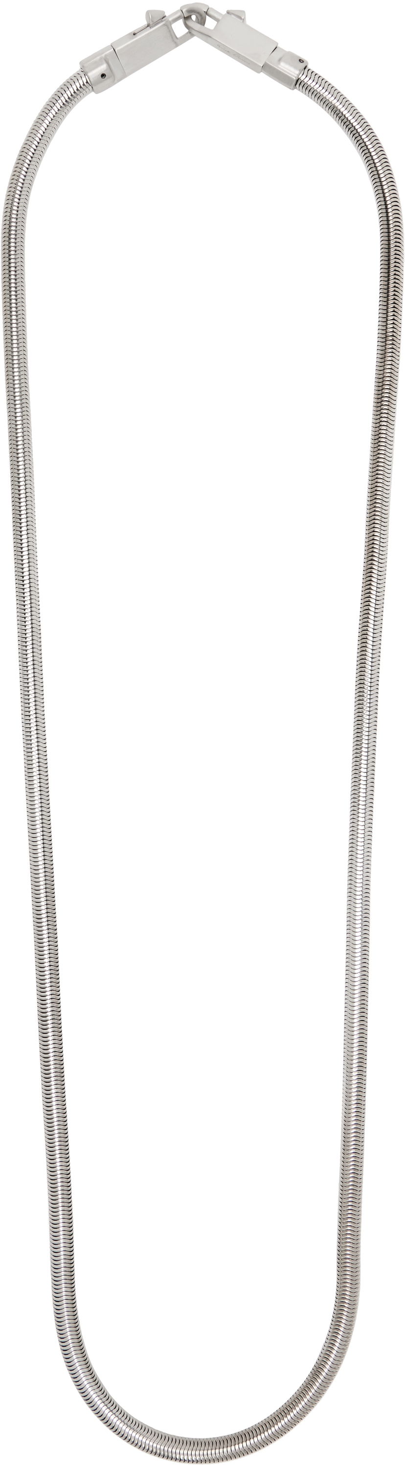 Náhrdelník Rick Owens Rick Owens Concordians Snake Chain Necklace Metalická | RA02E0799 MET