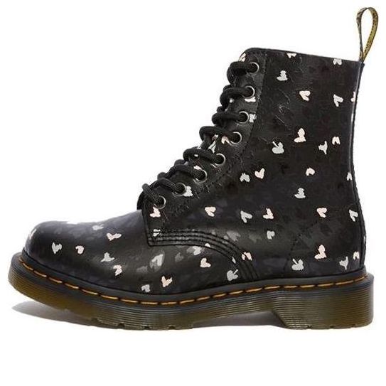 Tenisky a topánky Dr. Martens Dr. Martens 1460 Pascal Heart Print Boots Čierna | 25481001