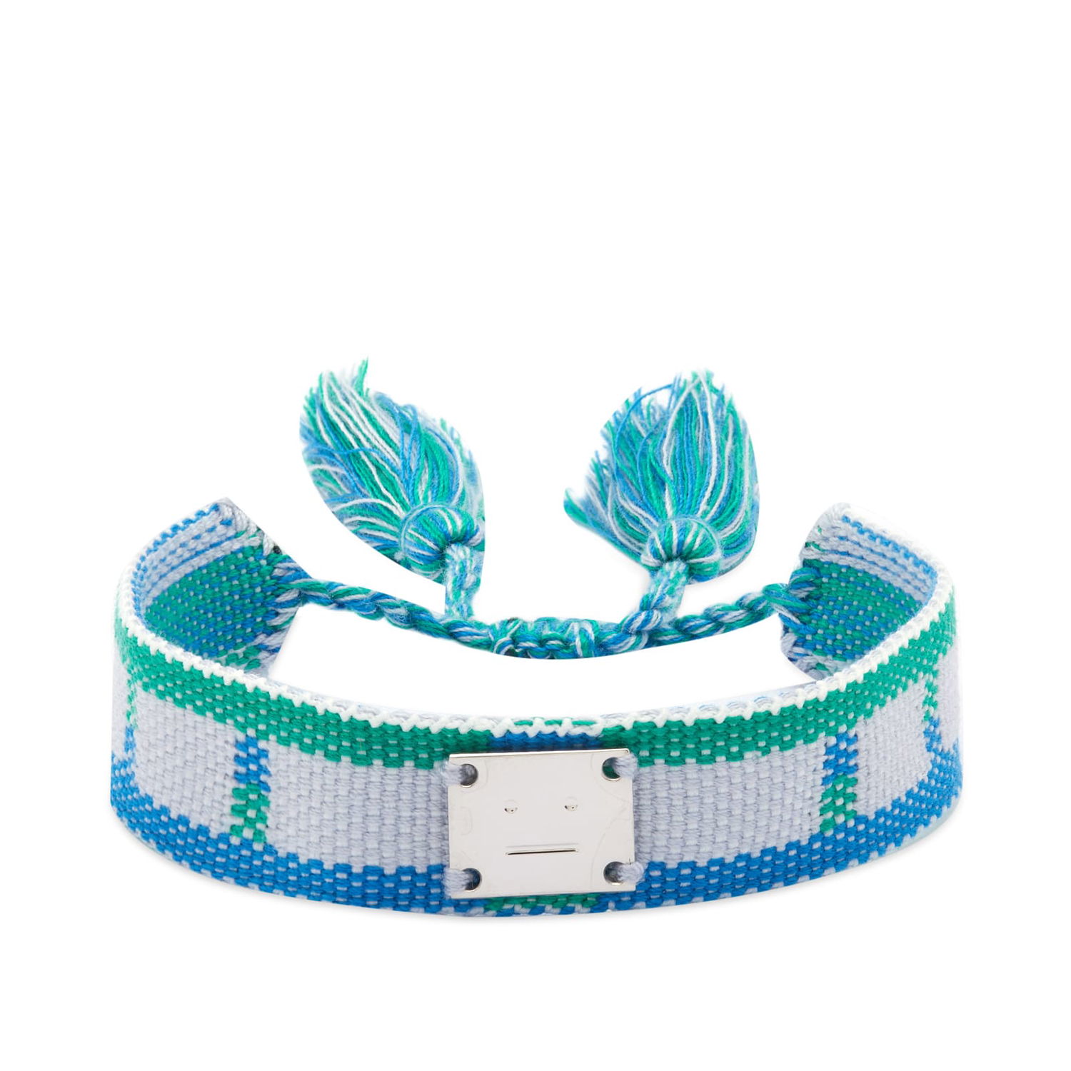 Náramok Acne Studios Amika Face Friendship Bracelet Tyrkysová | C50333-ADI, 0