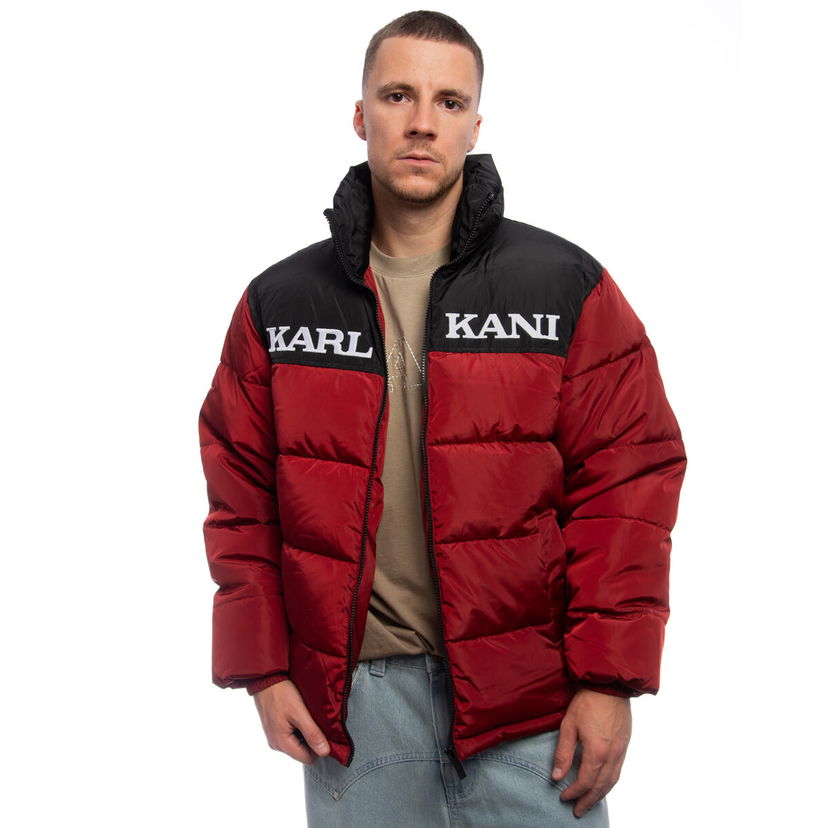 Prešívaná bunda Karl Kani Karl Kani Retro Essential Puffer Jacket Červená | PD00007603