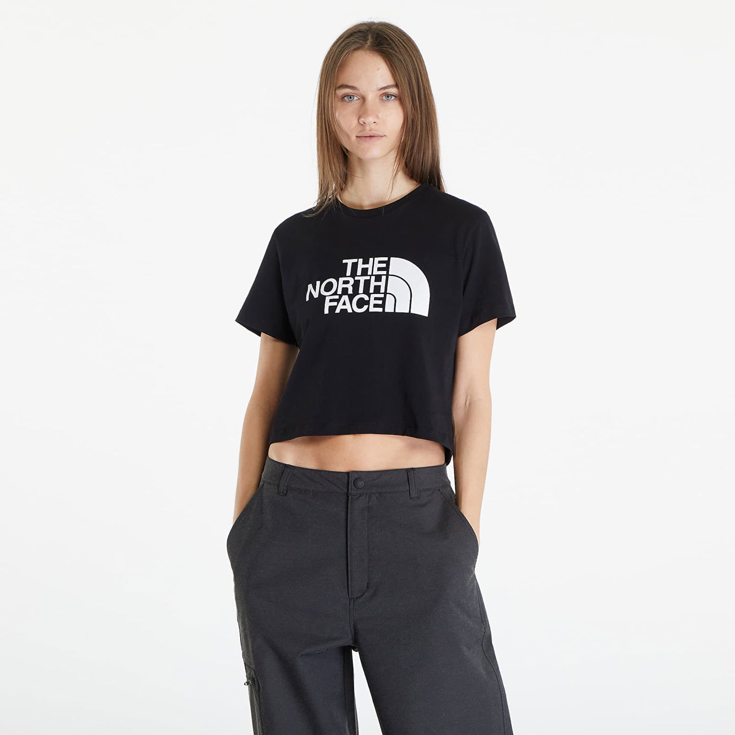 Crop Top The North Face Cropped Easy Tee TNF Black Čierna | NF0A87NAJK31, 0