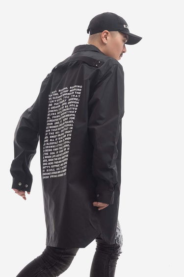 Košeľa Rick Owens Woven Jumbo Shirt Čierna | DU01C6753.MUEP3.BLACK, 1