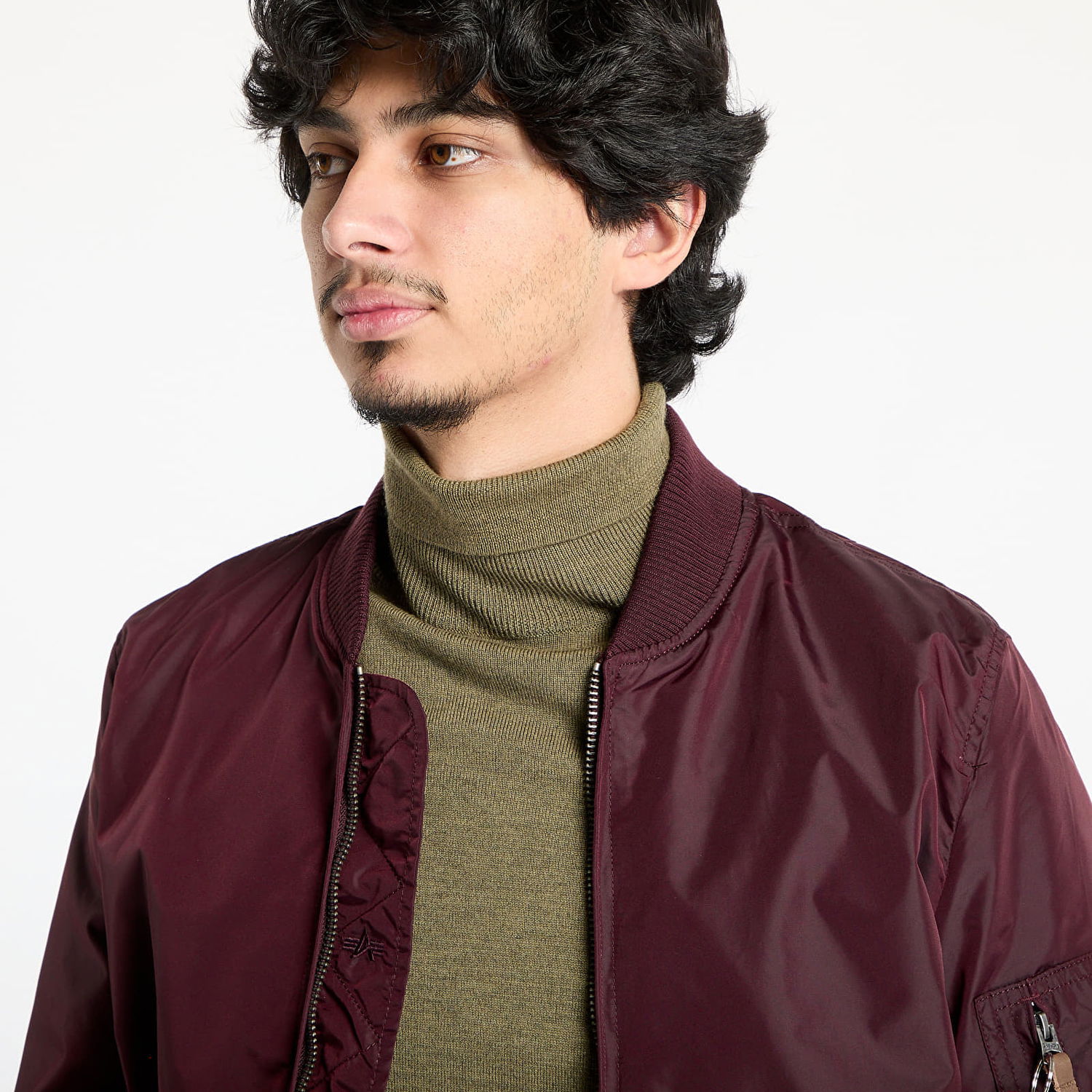 Bunda Alpha Industries Inc. MA-1 TT Two Tone Dark Maroon Vínová | 191103-419, 1