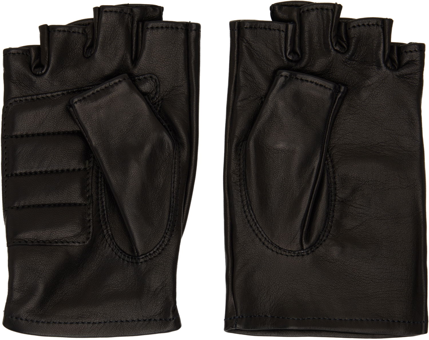 Rukavice OUR LEGACY Our Legacy Mis Match Leather Fingerless Gloves Čierna | A2258MBL, 1