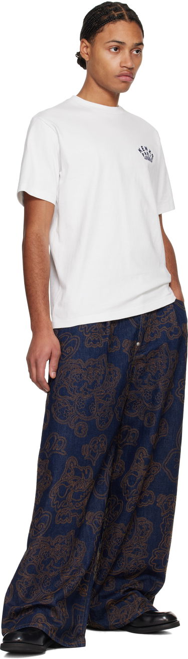 Tričko KENZO Embroidered Logo T-Shirt Modrá | FF55TS4954SI, 3