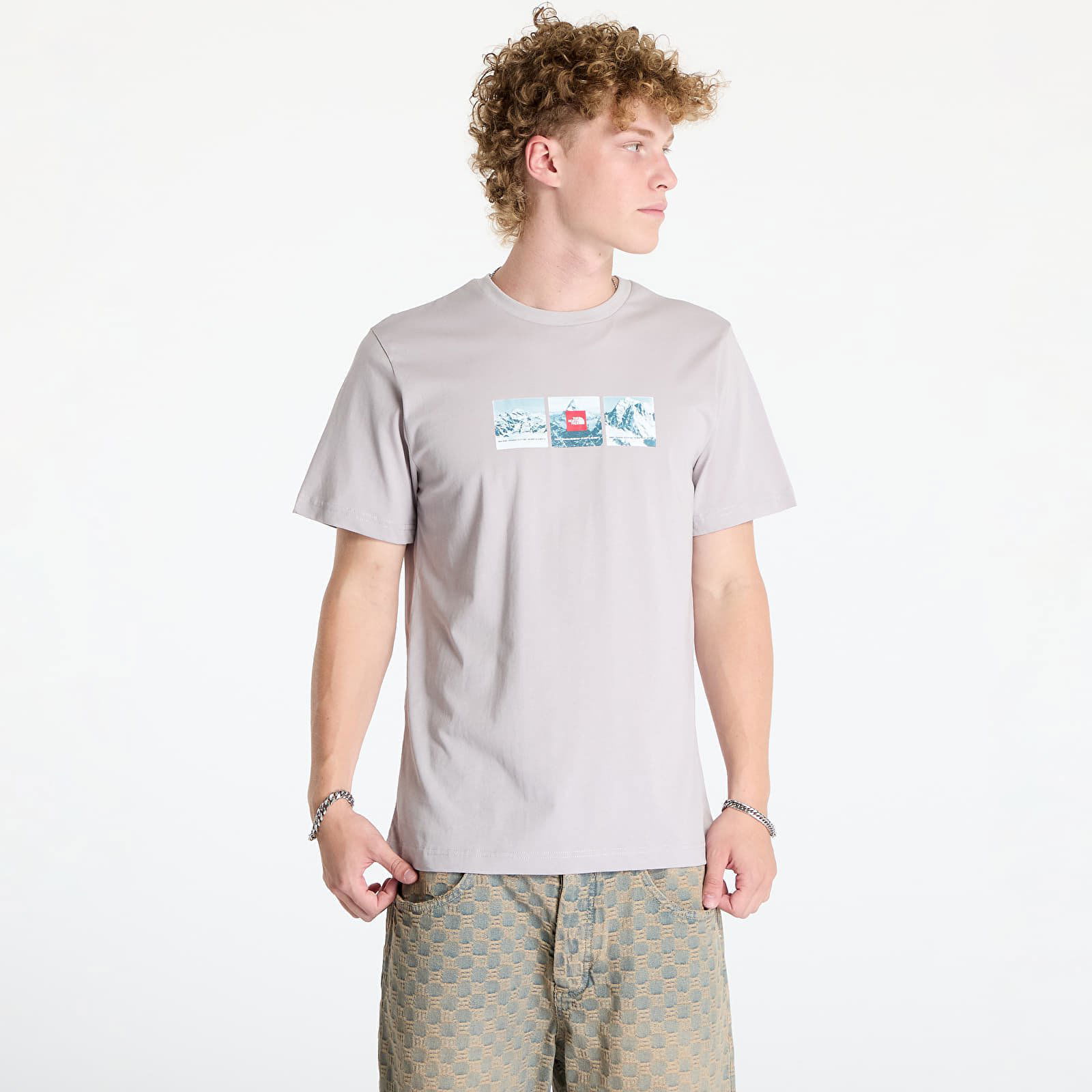 S/S Tee Expedition System Graphic Moonstone Grey