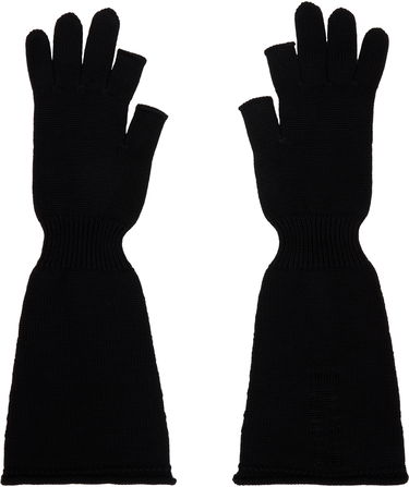 Rukavice Rick Owens Rick Owens Sphinx Long Fingerless Gloves Čierna | RU02E1489 M, 1