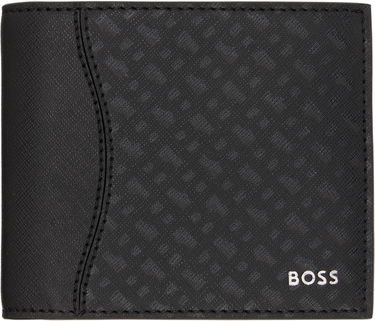 Peňaženka BOSS BOSS Saffiano Leather Wallet Čierna | 50542379, 0
