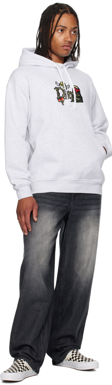 Mikina Dime Dime Classic Fuzzy Hoodie Šedá | DIMESU2545ASH, 3