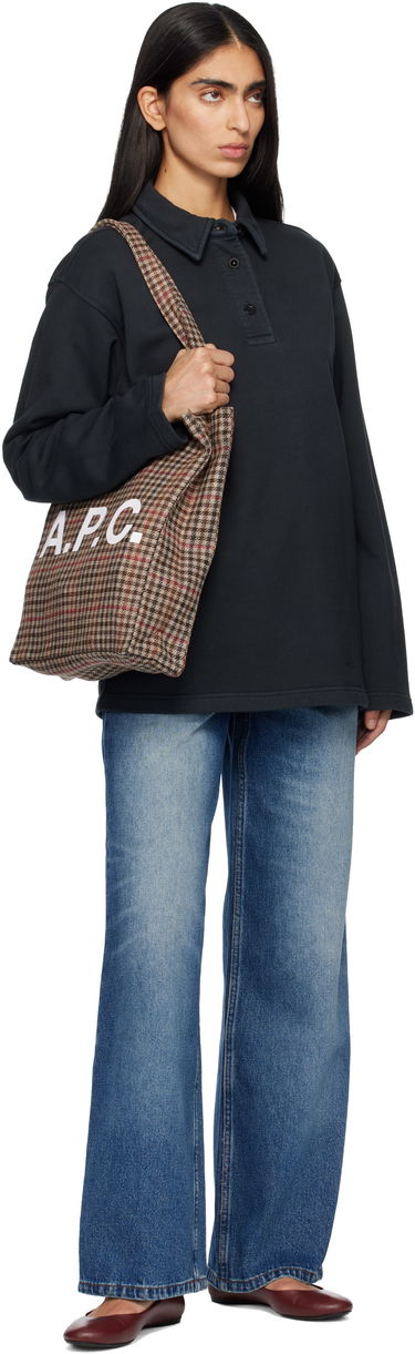 Polo tričko A.P.C. Long-Sleeve Polo Čierna | COHMC-M37002, 3