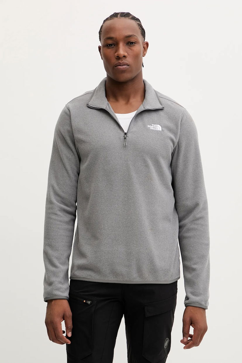 Mikina The North Face Outdoor Smooth Half-Zip Fleece Šedá | NF0A8D0QCQI1