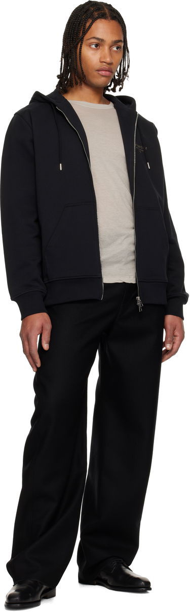 Mikina Givenchy Zipped Stamp Print Hoodie Čierna | BMJ0NJ3YRJ001, 3