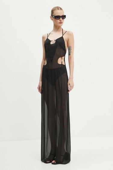 Šaty HELIOT EMIL Sheer Maxi Dress Čierna | PREAW24.W.11.058.BLK01, 0