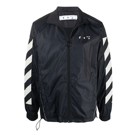 Vetrovka Off-White Off-White FW21 Logo Windproof Jacket Čierna | OMBD022F21FAB0011017STONE, 0