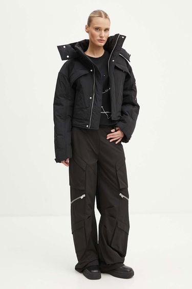 Prešívaná bunda HELIOT EMIL Cropped Asymmetrical Puffer Jacket Čierna | PREAW24.W.02.132, 1