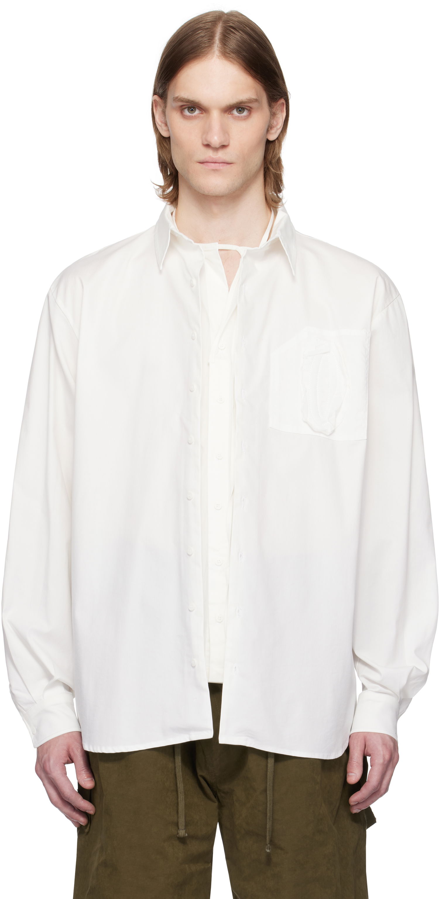 Košeľa Ottolinger Ottolinger Oversized Shirt Biela | 111-400311-01, 0