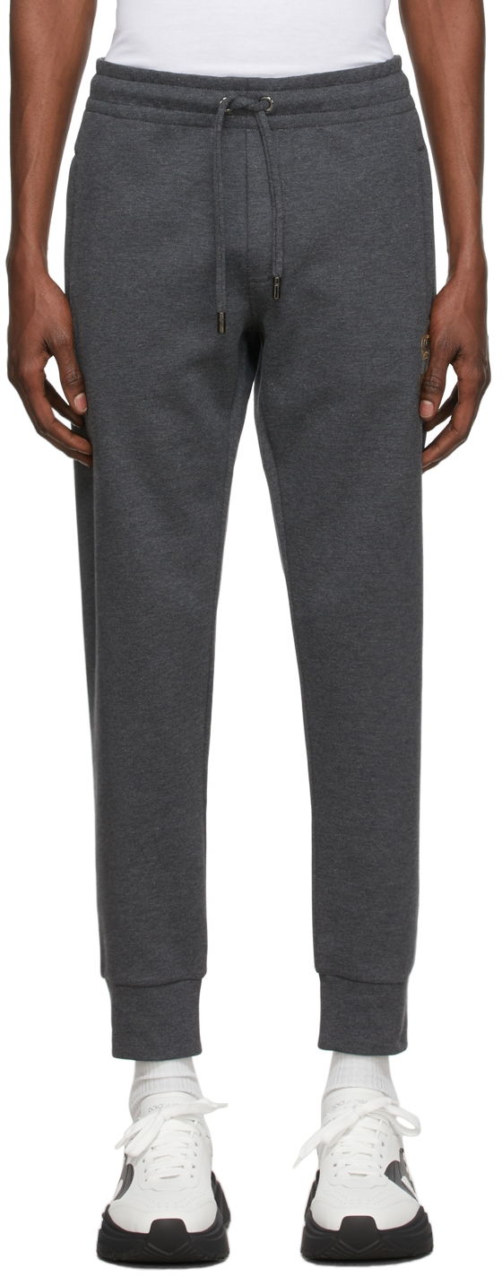 Tepláky Dolce & Gabbana Grey Embroidered Jogging Lounge Pants Šedá | GWJVAZ HU7IE, 0