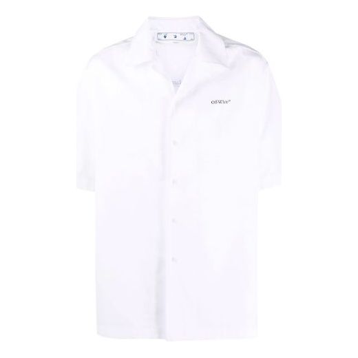 Košeľa Off-White Off-White Loose Fit Short Sleeve Shirt Biela | OMGA196F21FAB0040184, 0