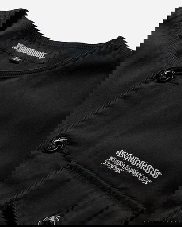 Košeľa Neighborhood URBAN EQUIPMENT No Collar Longsleeve Shirt Čierna | 252AQNH-SHM06 BLACK, 4