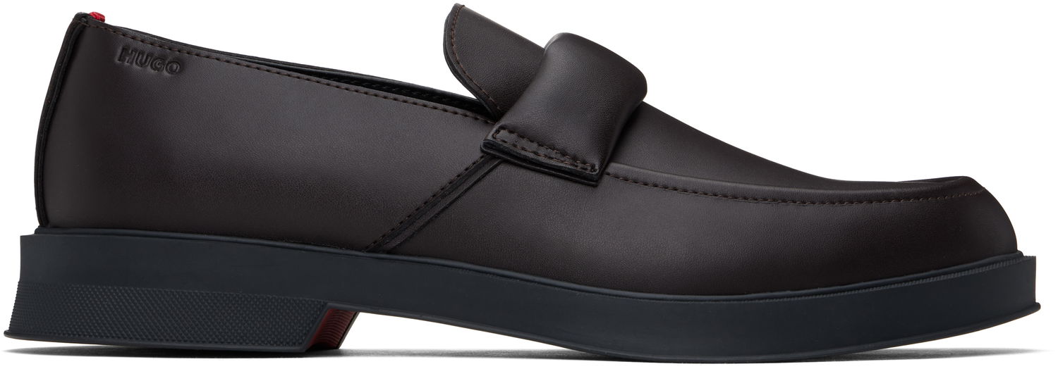 Starostlivosť o obuv BOSS Hugo Embossed-Logo Loafers Hnedá | 50536253, 0