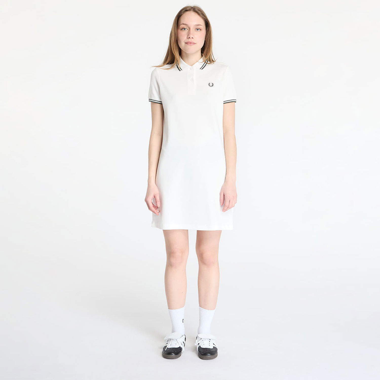 Šaty Fred Perry Fred Perry Twin Tipped Polo Dress Biela | D3600 Y73, 0