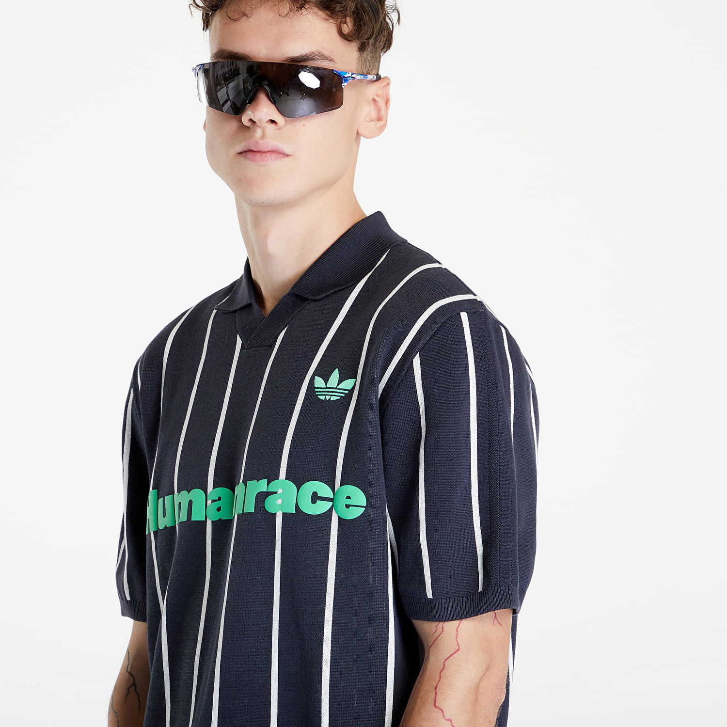 Dres adidas Originals Humanrace x Knit Jersey Tee "Night Grey" Šedá | HU1105, 1