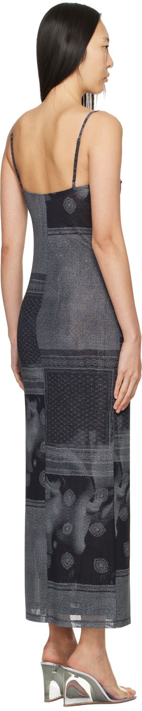 Šaty Miaou Miaou Thais Print Maxi Dress Čierna | 5019PM1SCI, 2