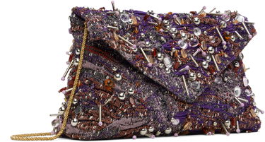 Kabelka Dries Van Noten Dries Van Noten Embellished Envelope Clutch Bag Fialová | 251-011513-896, 1