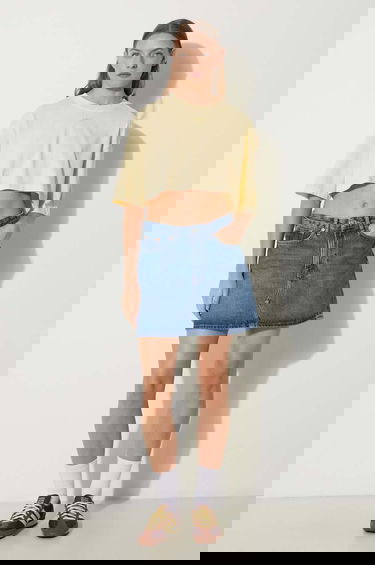 Crop Top adidas Originals adidas Originals Cropped T-Shirt Žltá | IR6000, 1